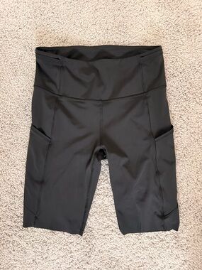 lululemon athletica Black High-Rise Bike Shorts with Side Pockets